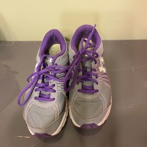 Purple and Gray Sneakers